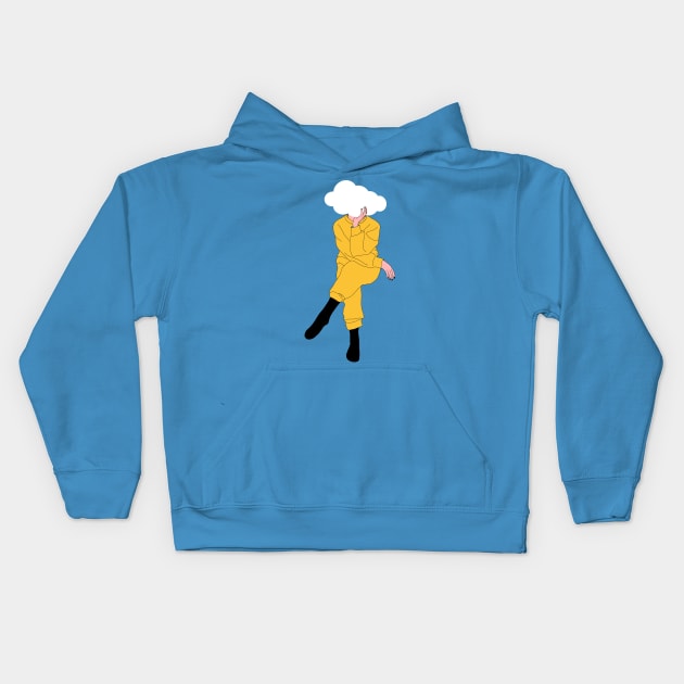 sky-licked statue Kids Hoodie by nicolemauck